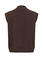 JDY Brown Knitted Vest - Image 7 of 7
