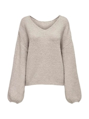 JDY Reversible V-Neck Jumper - Imaginea 5 din 6