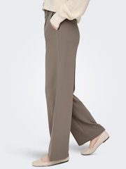 JDY Natural Wide Leg Trousers - Image 3 of 6