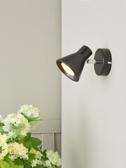 Dar Lighting Black Diza Single Spotlight - Image 1 of 4