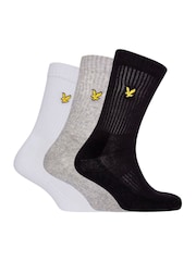 Lyle & Scott Black Sport Socks 3 Pack - Image 1 of 5