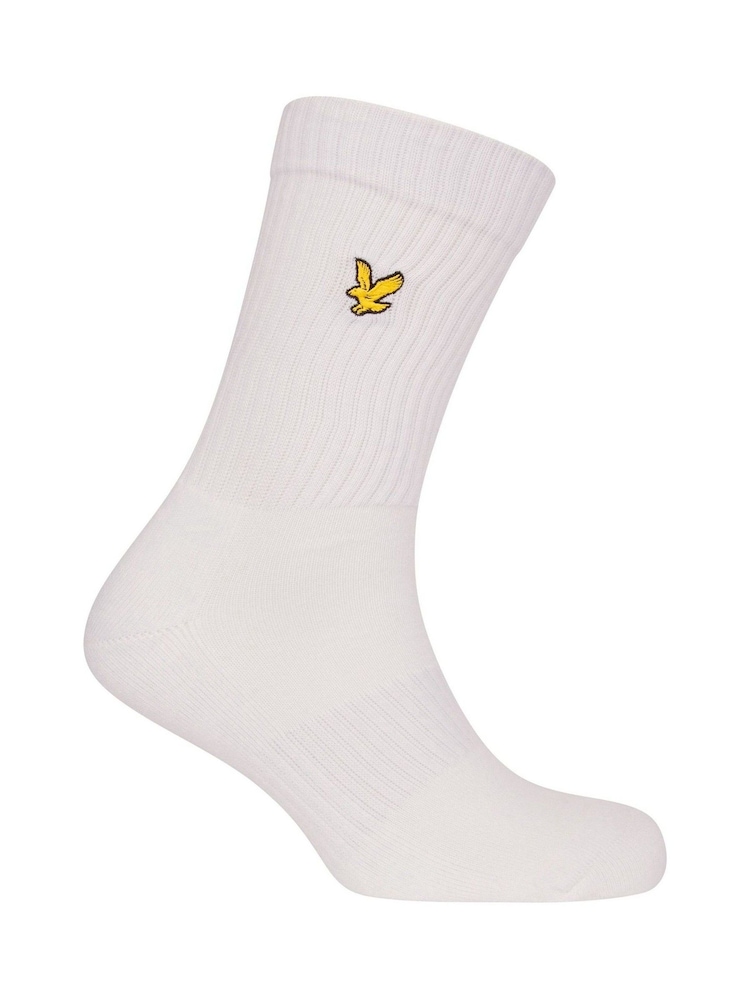 Lyle & Scott Black Sport Socks 3 Pack - Image 4 of 5