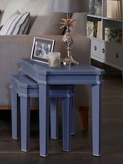 Laura Ashley Dusky Seaspray Henshaw Nest Of 2 Tables - Image 1 of 5