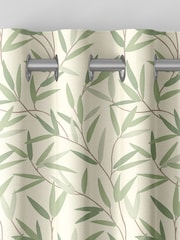 Laura Ashley Green Willow Leaf Made to Measure Curtains - Image 7 of 9