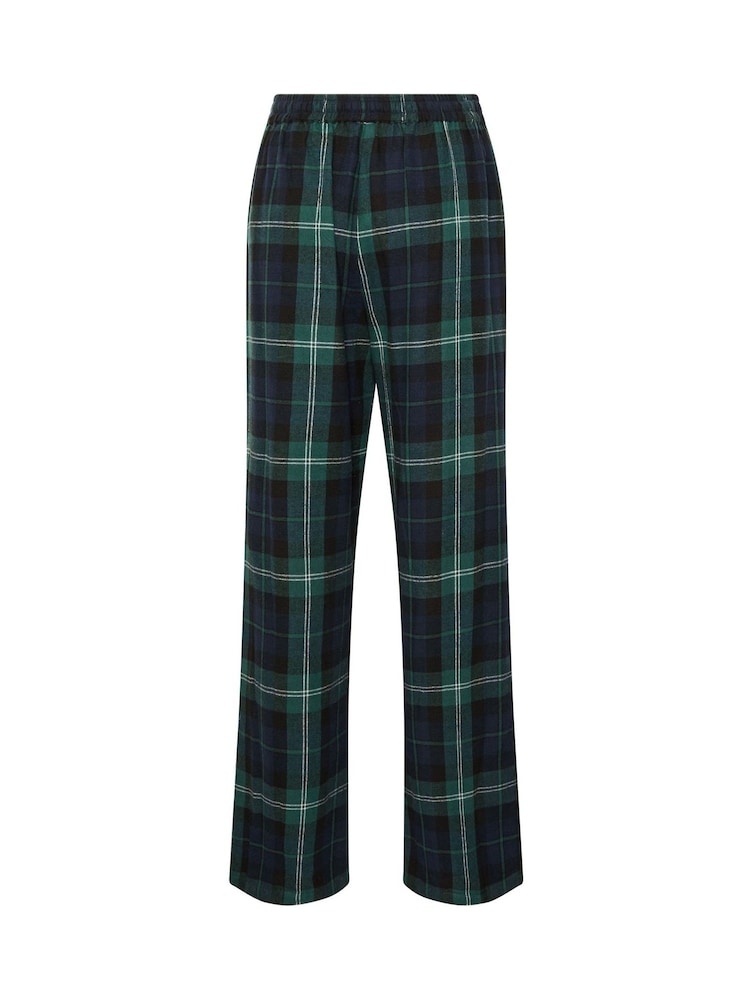Long Tall Sally Green Check Cotton Wide Leg Pyjamas Bottoms - Image 7 of 7 Long Tall Sally Green Check Cotton Wide Leg Pyjamas Bottoms - Image 7 of 7