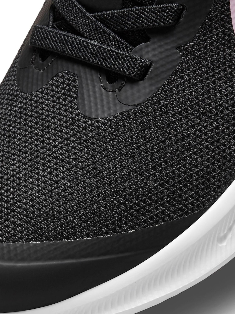 Nike Black/Pink Star Runner 3 Junior Trainers - Image 9 of 9
