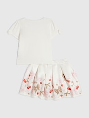 Conjunto de top con lazo y falda con cerezas de River Island - Imagen 2 de 5