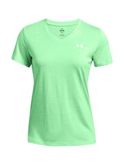 Under Armour Lime Green Tech V-Neck T-Shirt - Image 1 of 1