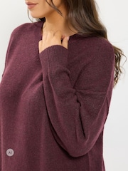 Yours Curve Red Jumper Dress - Image 4 of 6