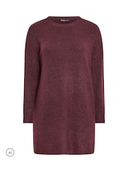 Yours Curve Red Jumper Dress - Image 5 of 6