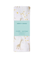 aden + anais™ White Essentials Starry Star Cotton Muslin Blanket - Image 2 of 4
