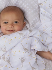 aden + anais™ White Essentials Starry Star Cotton Muslin Blanket - Image 3 of 4