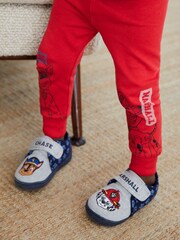 Grey/Navy PAW Patrol Touch Fastening Cupsole Print Slippers - Image 1 of 1