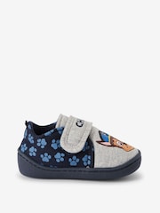 Grey/Navy PAW Patrol Touch Fastening Cupsole Print Slippers - Image 3 of 11