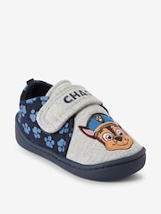 Grey/Navy PAW Patrol Touch Fastening Cupsole Print Slippers - Image 4 of 11