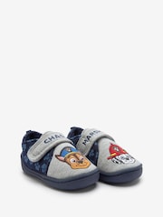 Grey/Navy PAW Patrol Touch Fastening Cupsole Print Slippers - Image 5 of 11