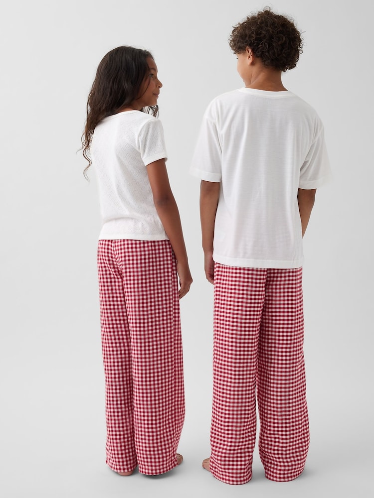 Gap Red Gingham Flannel Pyjama Bottoms (6-13yrs) - Image 2 of 6