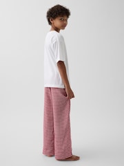 Gap Red Gingham Flannel Pyjama Bottoms (6-13yrs) - Image 3 of 6