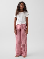 Gap Red Gingham Flannel Pyjama Bottoms (6-13yrs) - Image 4 of 6