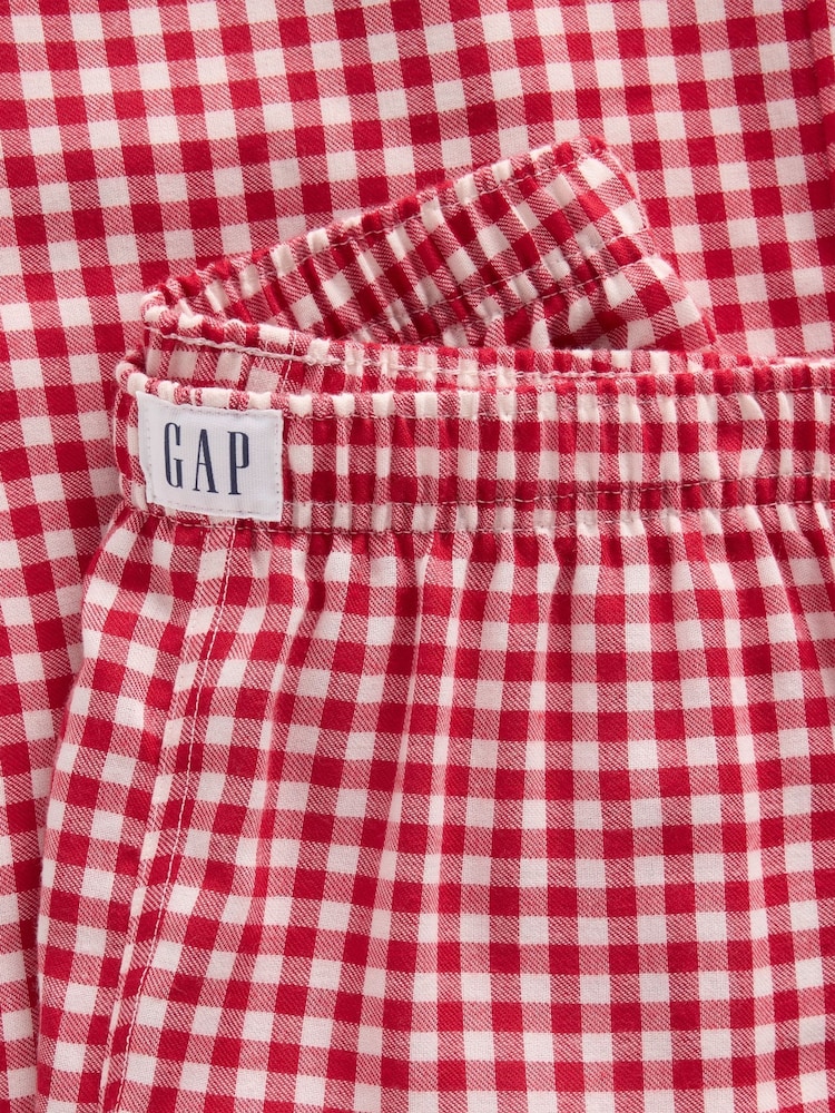 Gap Red Gingham Flannel Pyjama Bottoms (6-13yrs) - Image 6 of 6
