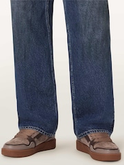 AllSaints Brown Regan Plus Low Top - Image 1 of 6