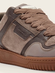 AllSaints Brown Regan Plus Low Top - Image 6 of 6