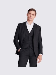 MOSS Charcoal Grey Tailored Stretch Suit Jacket - Image 1 of 8