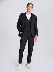 MOSS Charcoal Grey Tailored Stretch Suit Jacket - Image 4 of 8