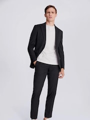 MOSS Charcoal Grey Tailored Stretch Suit Jacket - Image 5 of 8