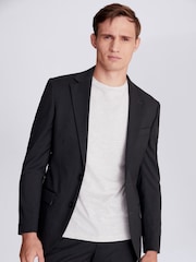 MOSS Charcoal Grey Tailored Stretch Suit Jacket - Image 6 of 8