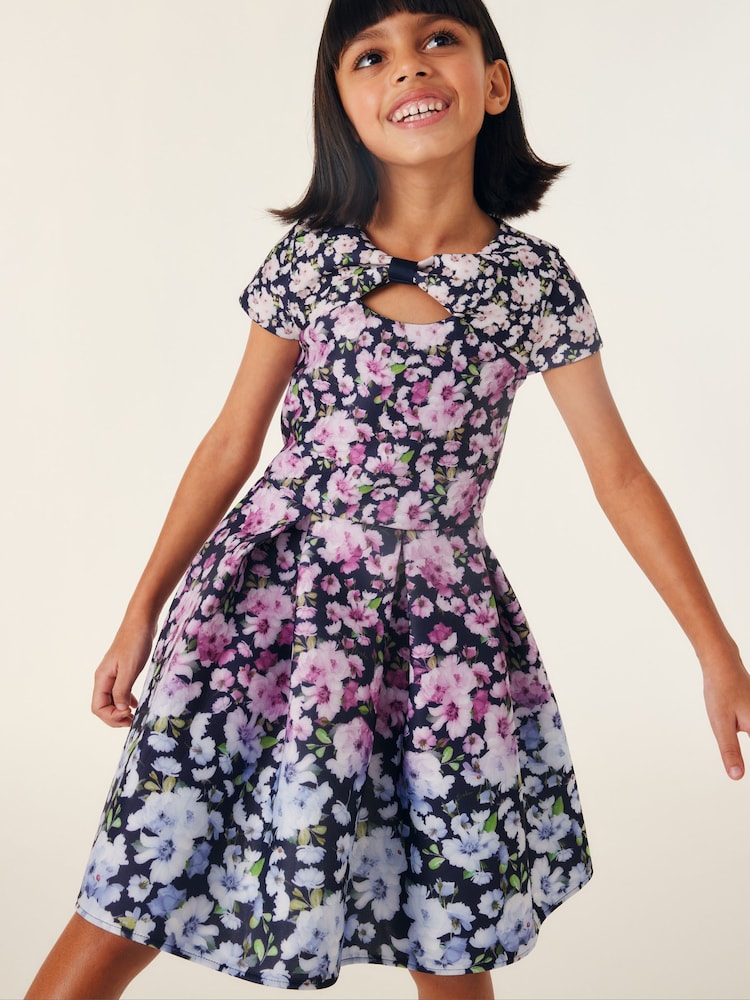 Baker by Ted Baker Multi-Coloured Floral Scuba Dress - Image 1 of 10