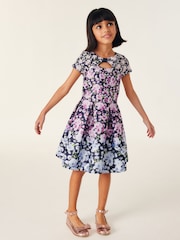 Baker by Ted Baker Multi-Coloured Floral Scuba Dress - Image 3 of 10