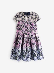Baker by Ted Baker Multi-Coloured Floral Scuba Dress - Image 8 of 10