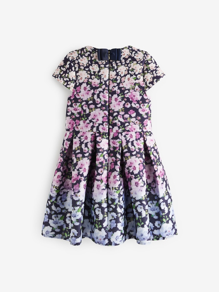 Baker by Ted Baker Multi-Coloured Floral Scuba Dress - Image 8 of 10