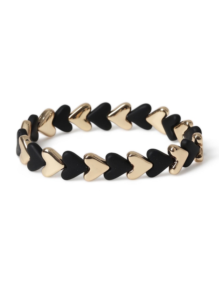Aela Black Stretch Bracelet - Image 1 of 1 Aela Black Stretch Bracelet - Image 1 of 1