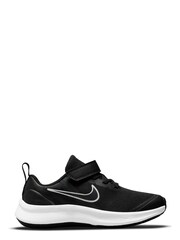 Nike Black/White Star Runner 3 Junior Trainers - Image 1 of 9