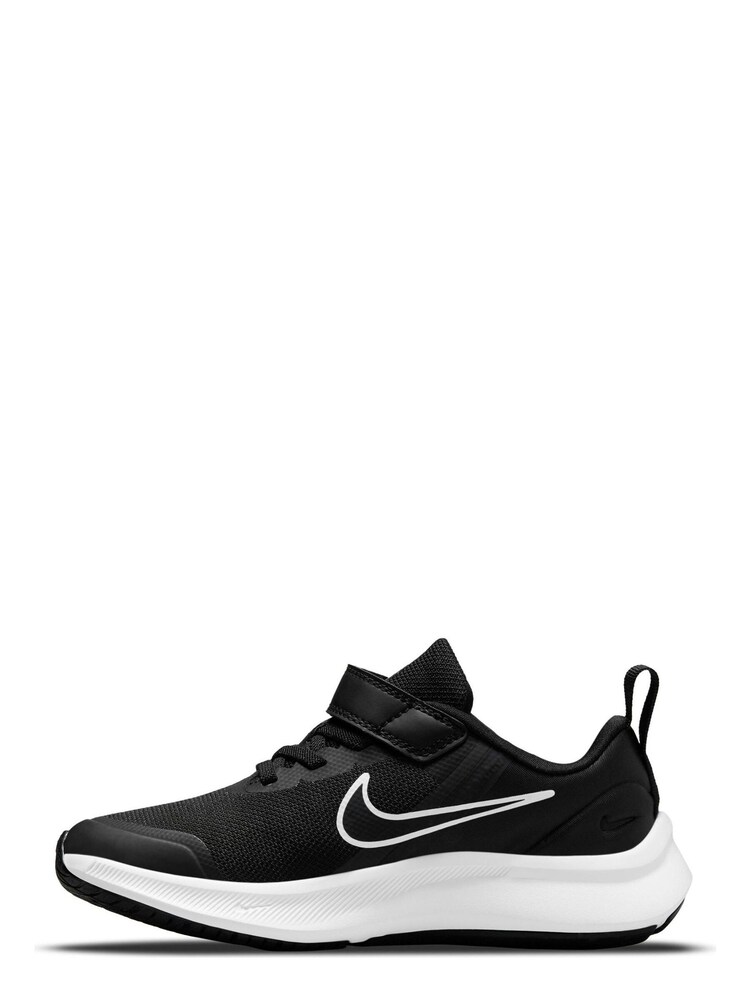 Nike Black/White Star Runner 3 Junior Trainers - Image 2 of 9