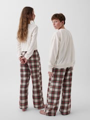 Gap Red & Cream Check Flannel Pyjama Bottoms (6-13yrs) - Image 2 of 6