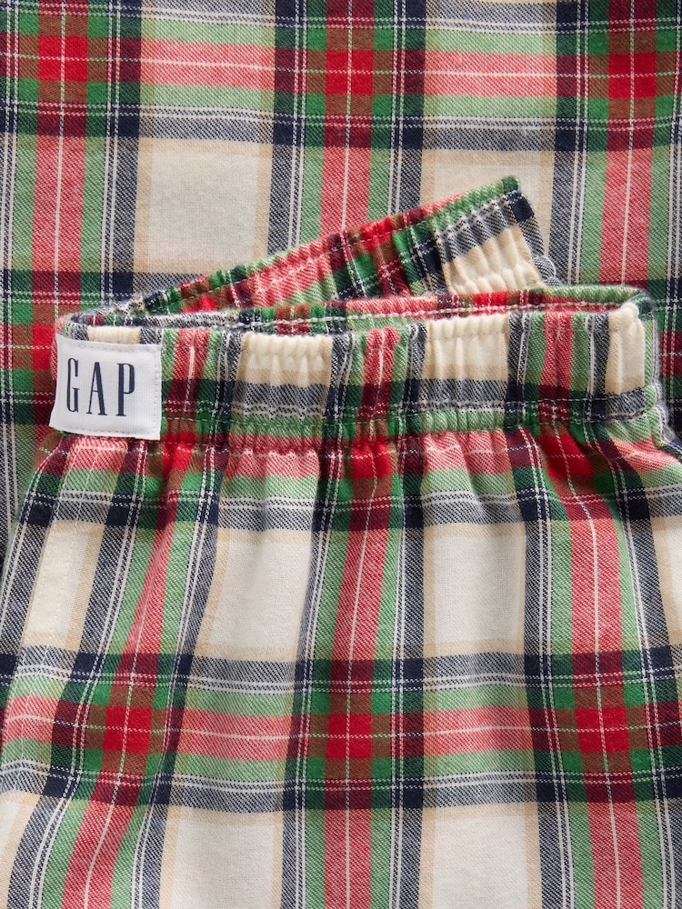 Gap Red & Cream Check Flannel Pyjama Bottoms (6-13yrs) - Image 6 of 6 Gap Red & Cream Check Flannel Pyjama Bottoms (6-13yrs) - Image 6 of 6