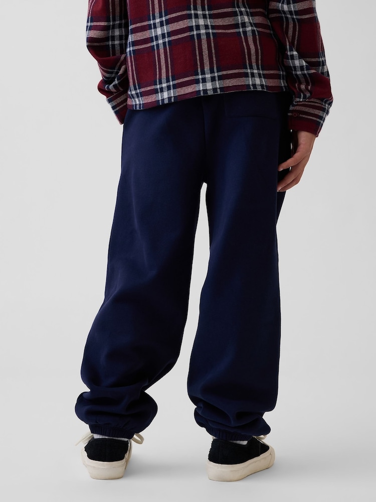 Gap Navy Vintage Soft Relaxed Logo Joggers (4-13yrs) - Image 2 of 5 Gap Navy Vintage Soft Relaxed Logo Joggers (4-13yrs) - Image 2 of 5