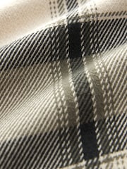 Ecru Cream/Green Textured Check Shacket - Image 6 of 6