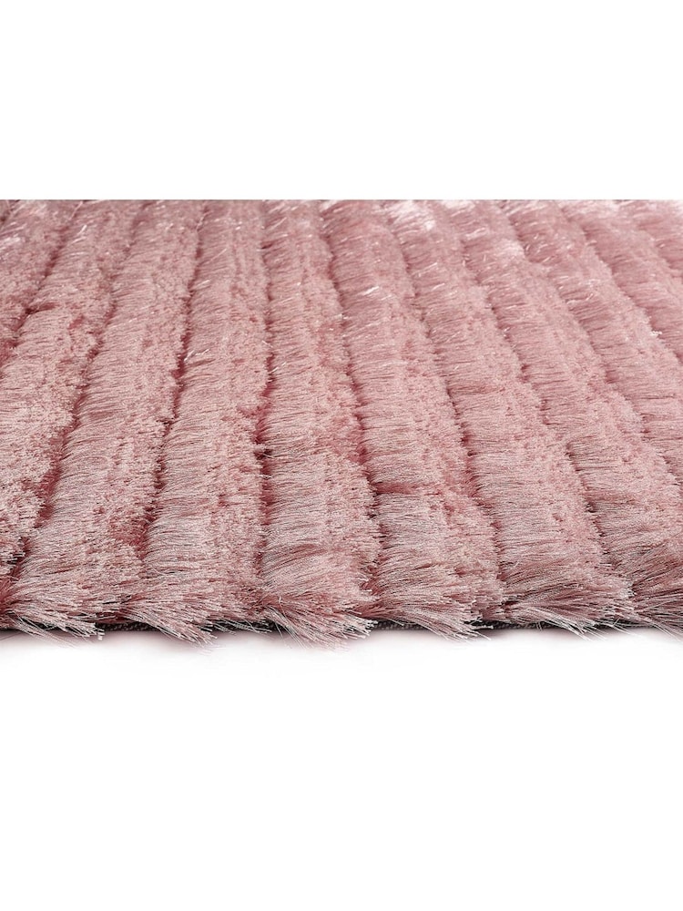Origins Blush Pink Carved Glamour Hand Woven Rug - Image 2 of 2