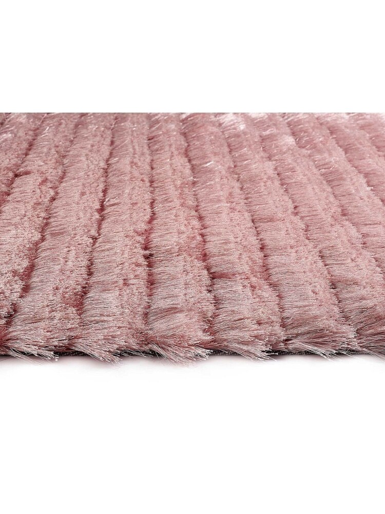 Origins Blush Pink Carved Glamour Hand Woven Rug - Image 2 of 2 Origins Blush Pink Carved Glamour Hand Woven Rug - Image 2 of 2