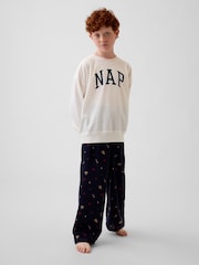 Gap Navy Gingerbread Matching Family Flannel Pyjama Bottoms (4-13yrs) - Image 2 of 6