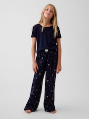 Gap Navy Gingerbread Matching Family Flannel Pyjama Bottoms (4-13yrs) - Image 3 of 6