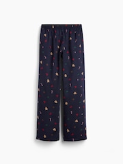 Gap Navy Gingerbread Matching Family Flannel Pyjama Bottoms (4-13yrs) - Image 5 of 6