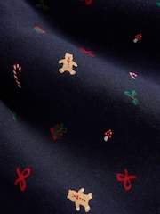 Gap Navy Gingerbread Matching Family Flannel Pyjama Bottoms (4-13yrs) - Image 6 of 6