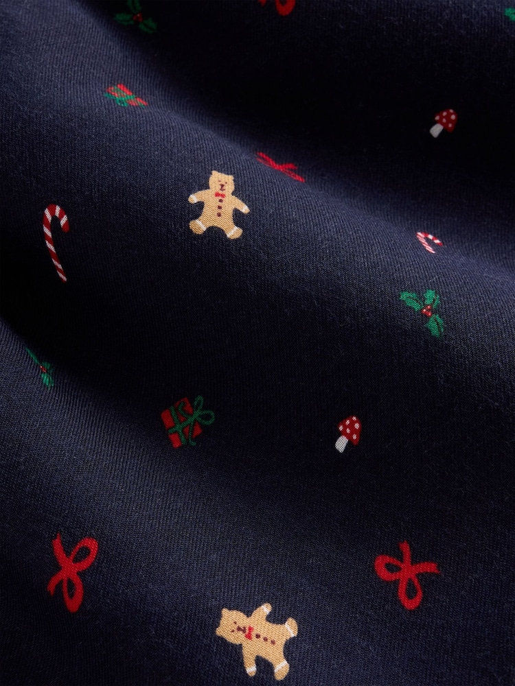 Gap Navy Gingerbread Matching Family Flannel Pyjama Bottoms (4-13yrs) - Image 6 of 6 Gap Navy Gingerbread Matching Family Flannel Pyjama Bottoms (4-13yrs) - Image 6 of 6