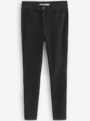 Black Power Stretch Denim Leggings - Image 5 of 7