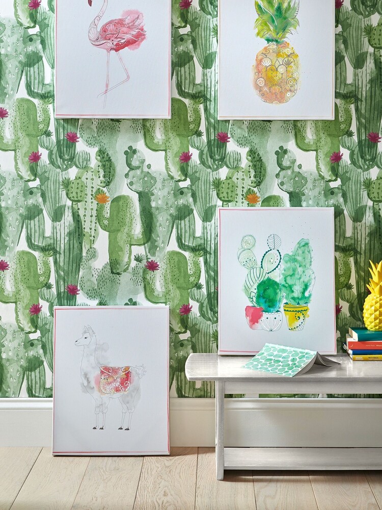 Art For The Home Multi Pinapple Tropics Wall Art - Image 1 of 1